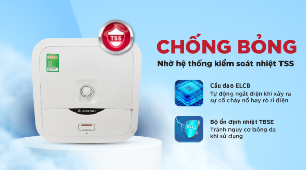 Bình nước nóng gián tiếp Ariston ANDRIS2 R 15/30 lít - ( Bình Vuông ) - Hình ảnh 3